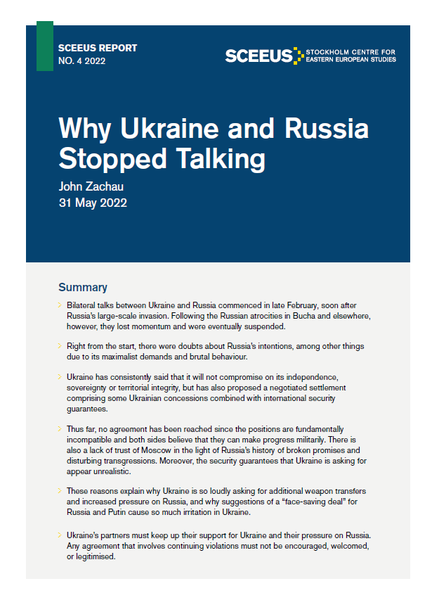 Why Ukraine and Russia stopped talking