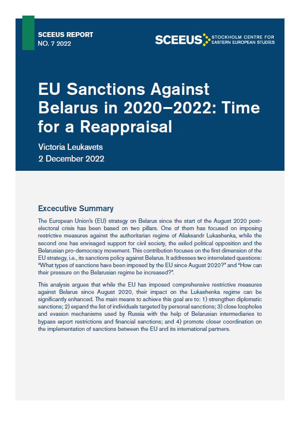EU Sanctions Against Belarus in 2020–2022 Time for a Reappraisal