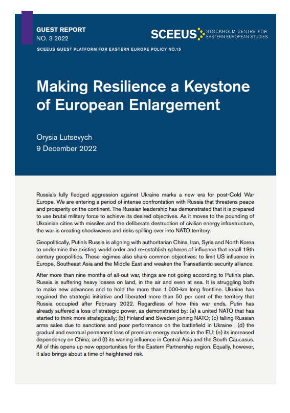 Making Resilience a Keystone of Eurpean Enlargement